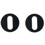 Nuda sleutelplaatjes 26x42 mm mat zwart