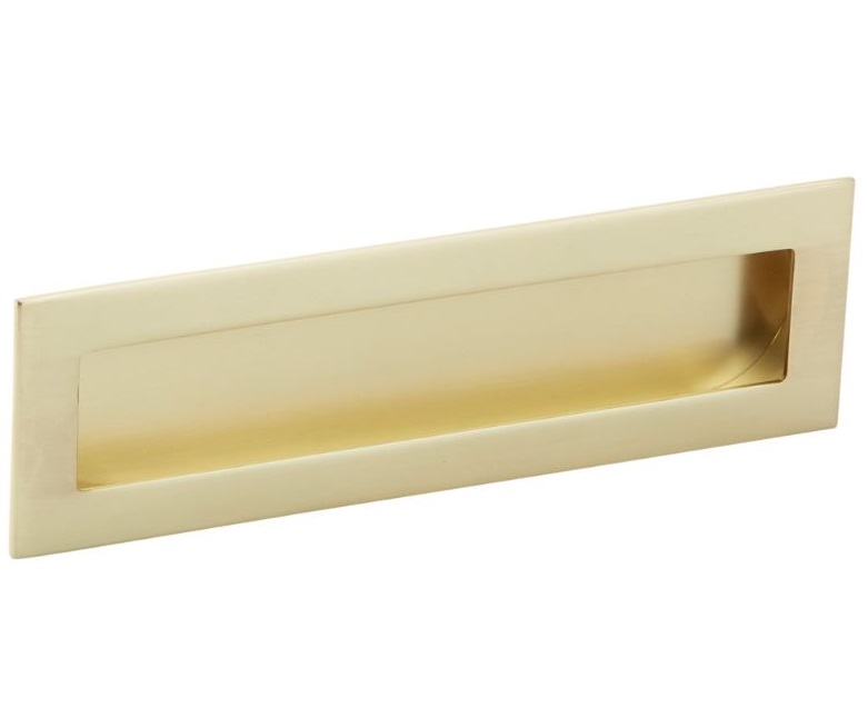 Schuifdeurkom 160 x 50 mm mat goud