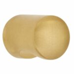 Knop met inkeping goud gesatineerd