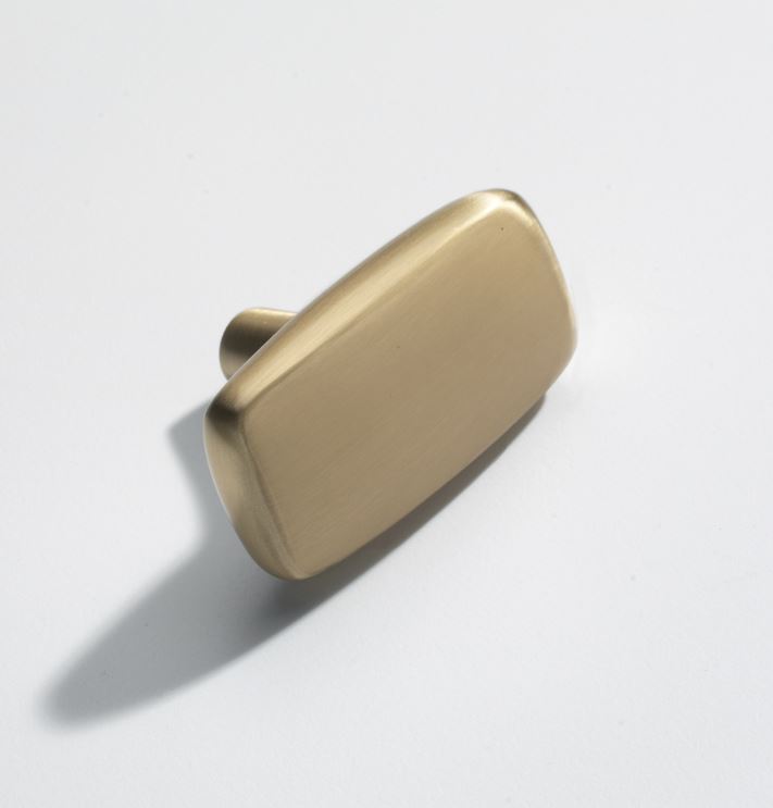 Knop LINGOT 54 mm goud gesatineerd