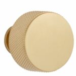 Knop GLITTER 29 mm goud gesatineerd