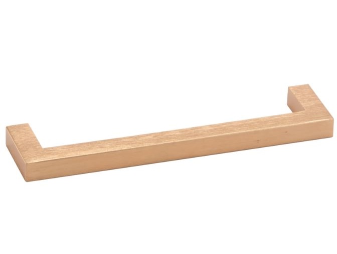 Greep SQUARE 10 goud geborsteld 128 mm