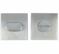 WC-sluiting Vierkant 8 mm Mat RVS