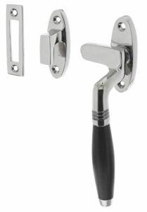 Raamsluiting Ton Model Rechts Chroom/Ebbenhout