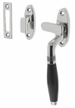 Raamsluiting Ton Model Rechts Chroom/Ebbenhout