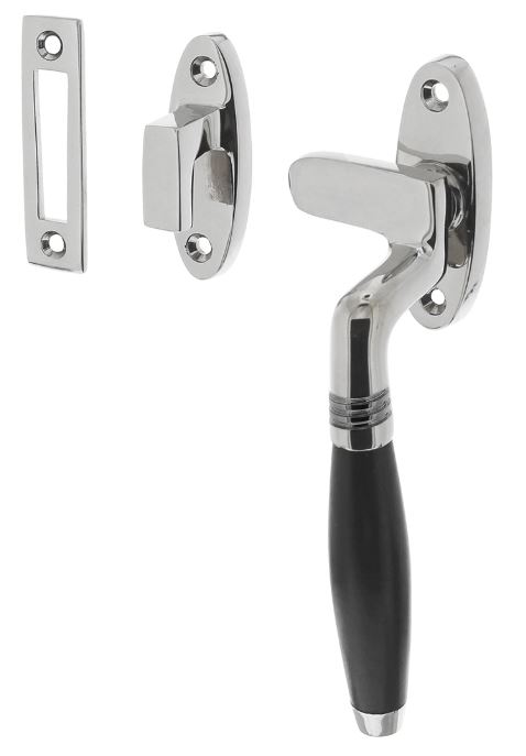 Raamsluiting Ton Model Rechts Chroom/Ebbenhout