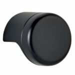 Knop POINT mat zwart 28 mm