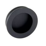 Schuifdeurkom Rond 60 mm mat zwart