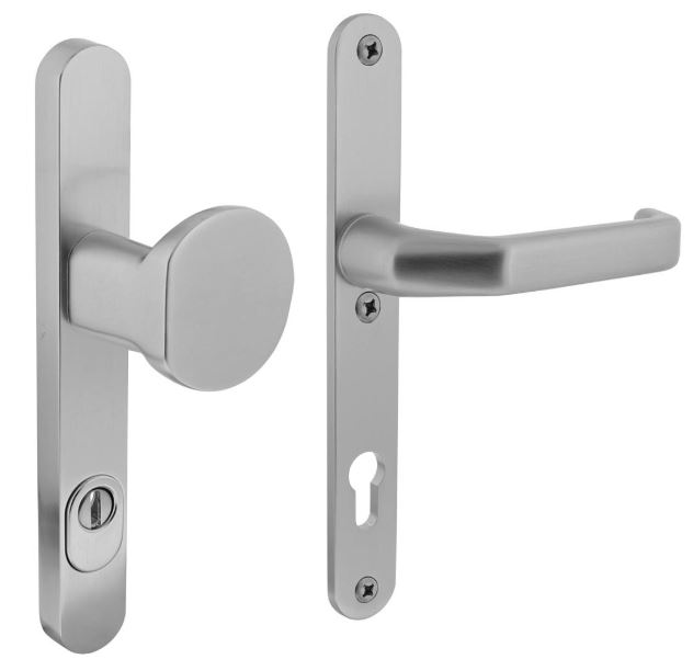 SKG3 smalschilden geveerd greep/kruk verkropt PC 92 mm met kerntrek beveiliging aluminium F1