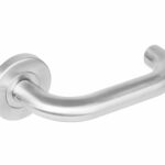 Deurkruk Rond op Rond Rozet RVS