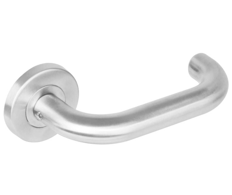 Deurkruk Rond op Rond Rozet RVS