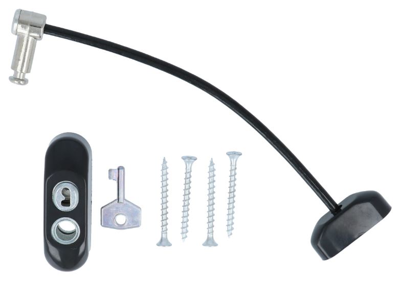 VEILIG Raam Beveiliging Afsluitbaar Zwart