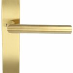 Deurklink op blind schild BASICS LBII-19P13SFC PVD mat goud