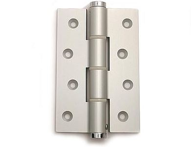 Deurveerscharnier enkel 120x80 mm aluminium zilvergrijs