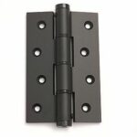 Deurveerscharnier enkel 120x80mm aluminium zwart