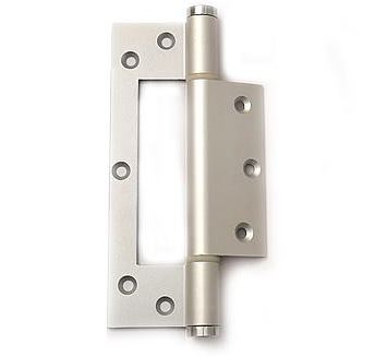 Deurveerscharnier enkel 150 mm hangnaad 2.5 mm aluminium zilver