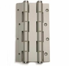 Deurveerscharnier dubbelwerkend 180x30mm aluminium zilvergrijs