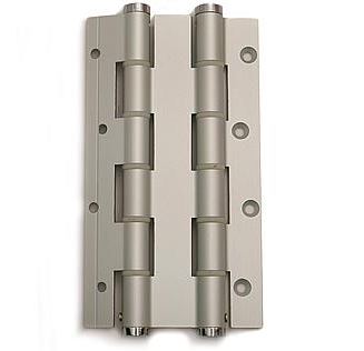 Deurveerscharnier dubbelwerkend 180x30mm aluminium zilvergrijs