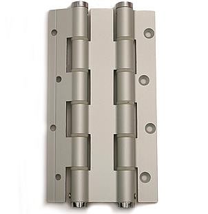 Deurveerscharnier dubbelwerkend 180x40mm aluminium zilvergrijs