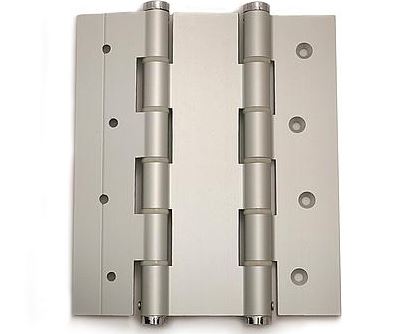 Deurveerscharnier dubbelwerkend 180x50mm aluminium zilvergrijs