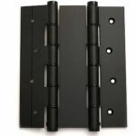 Deurveerscharnier dubbelwerkend 180x50mm aluminium zwart