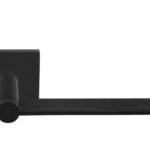 Gatdeel Rechts Deurkruk EDGY EGQ50 op rozet Mat Zwart