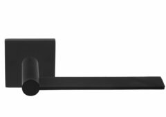 Gatdeel Rechts Deurkruk EDGY EGQ50 op rozet Mat Zwart