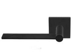 Gatdeel links Deurkruk EDGY EGQ50 op rozet Mat Zwart