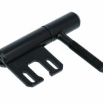 Inboorpaumelle voor houten deuren en metalen kozijnen staal zwart