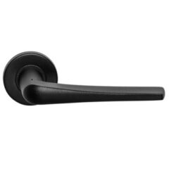 Deurkruk Basis Wig op Rozet RVS/Zwart