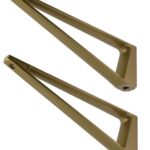 Set plankdragers 230 mm Verouderd Goud