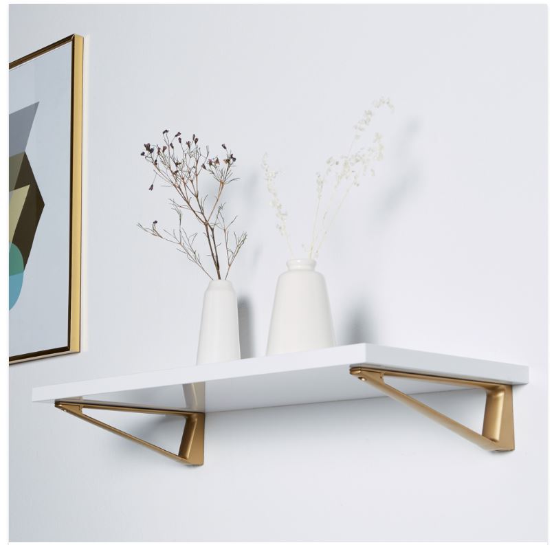 Set plankdragers 230 mm Verouderd Goud