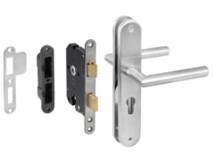 Starx Poortdeur set met RVS beslag en veiligheidsslot SKG*