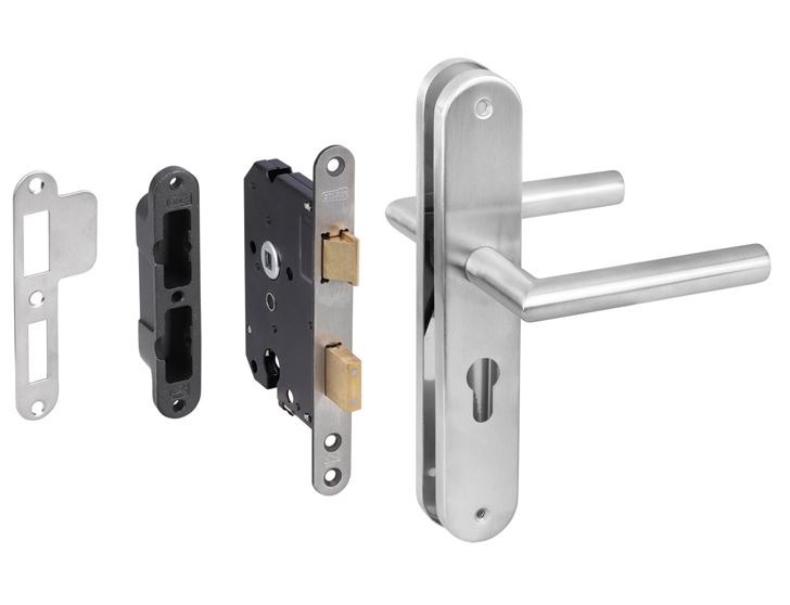 Starx Poortdeur set met RVS beslag en veiligheidsslot SKG*