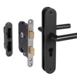 Starx Poortdeur set met Zwart beslag en veiligheidsslot SKG*