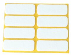 Zelfklevend Vilt Wit 16 x 44 mm 8 Stuks