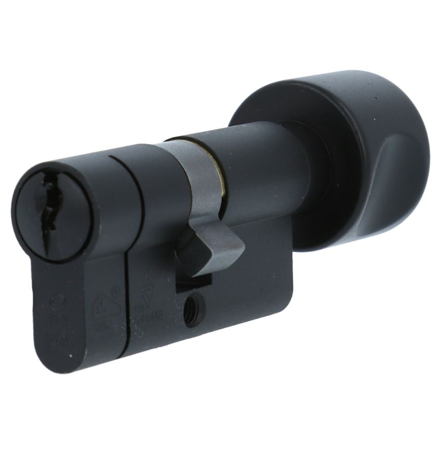 Veiligheidsknopcilinder 30/30 Iseo F6 Extra S SKG*** Zwart