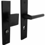 Veiligheidsbeslag rechthoekig met kerntrek beveiliging greep/kruk SKG*** PC55 Aluminium Zwart