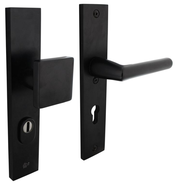 Veiligheidsbeslag rechthoekig met kerntrek beveiliging greep/kruk SKG*** PC72 Aluminium Zwart