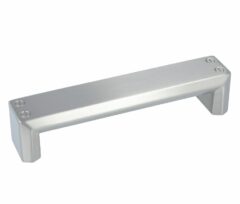 Greep recht 141 x 30 x 128 mm mat nikkel