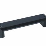 Greep recht 141 x 30 x 128 mm zwart