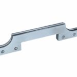 Greep smal 176 x 38 x 128 mm zilvergrijs schaduw