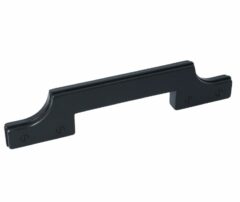 Greep smal 176 x 38 x 128 mm zwart