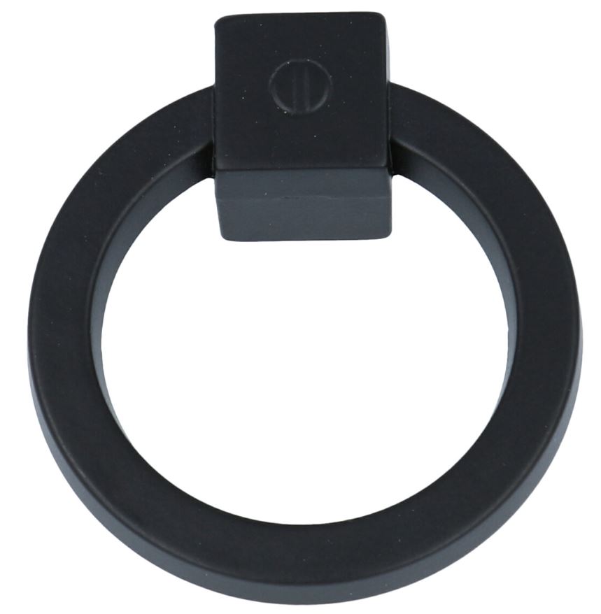 Ringgreep vast 60 mm zwart