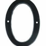 Huisnummer 0 IJzer Zwart 100 mm