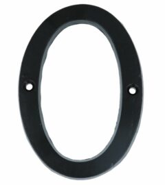 Huisnummer 0 IJzer Zwart 100 mm