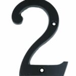 Huisnummer 2 IJzer Zwart 100 mm