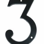 Huisnummer 3 IJzer Zwart 100 mm