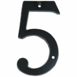 Huisnummer 5 IJzer Zwart 100 mm