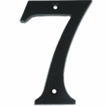 Huisnummer 7 IJzer Zwart 100 mm